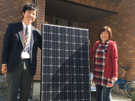 三重県四日市市H様邸に太陽光の取り付け工事を行いました。