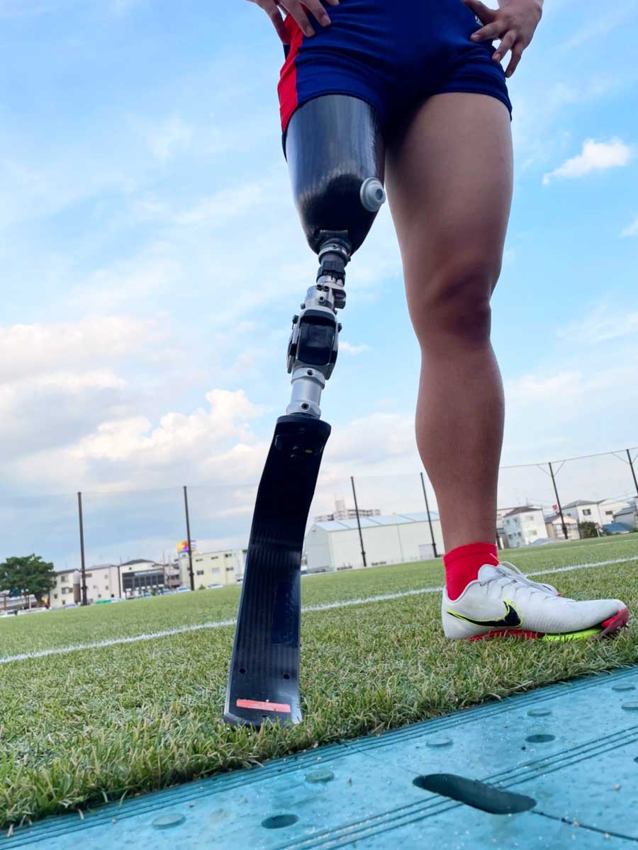 義足の近藤元選手へプレゼントした義足
